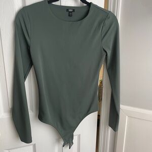 Green Express Long Sleeve Bodysuit